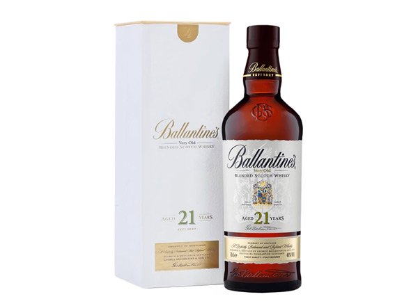宜昌百龄坛威士忌回收百龄坛21年苏格兰威士忌40°Ballantine's进口洋酒700ml