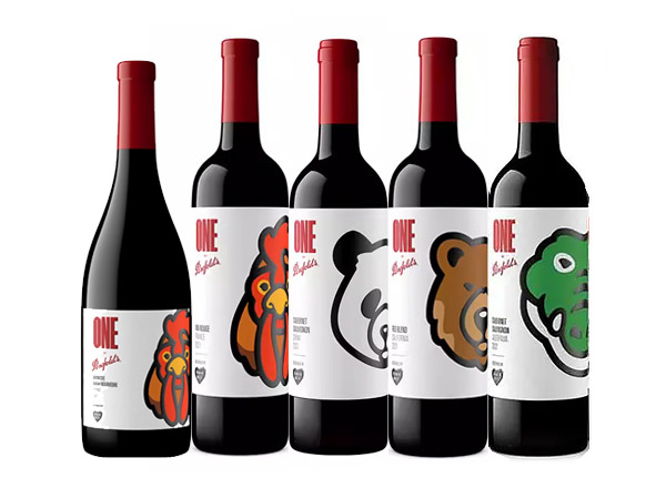 宜昌回收奔富红酒奔富一号1号Penfolds ONE潮流联名Human Made中国熊猫加州棕熊法国雄鸡澳洲鳄鱼