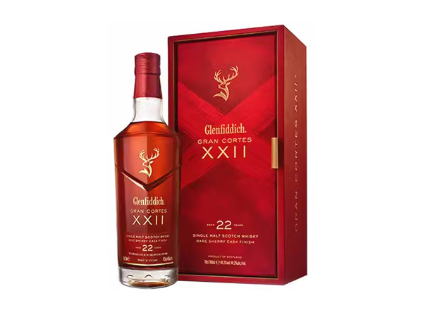 宜昌回收格兰菲迪22年璀璨珍藏版威士忌700ml礼盒装Glenfiddich XXII苏格兰威士忌