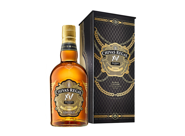 宜昌芝华士15年回收Chivas Regal XV Balmain巴尔曼联名限定版700ml苏格兰调配型威士忌洋酒行情价格