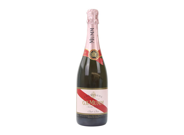 宜昌回收​玛姆红带香槟老款桃红玫瑰粉红玛姆香槟酒G.H. Mumm Brut Rose